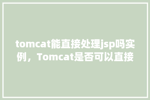 tomcat能直接处理jsp吗实例，Tomcat是否可以直接处理JSP实例介绍  第1张
